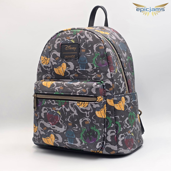 Loungefly Disney Villains Icons Mini Backpack New - Picture 3 of 6